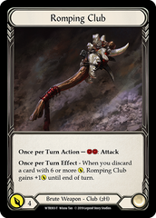 Rhinar, Reckless Rampage // Romping Club [WTR001 // WTR003] (Welcome to Rathe)  1st Edition Normal | Card Merchant Takapuna