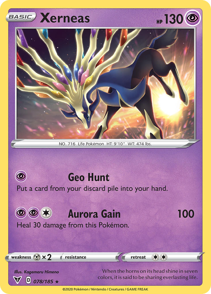 Xerneas (078/185) [Sword & Shield: Vivid Voltage] | Card Merchant Takapuna
