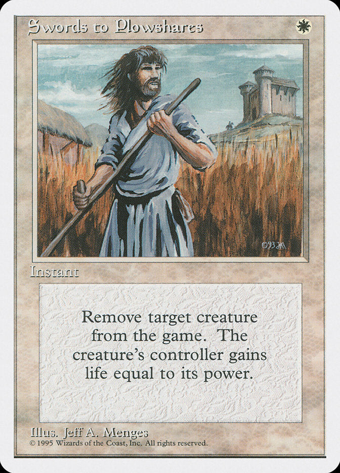 Swords to Plowshares [Fourth Edition] | Card Merchant Takapuna