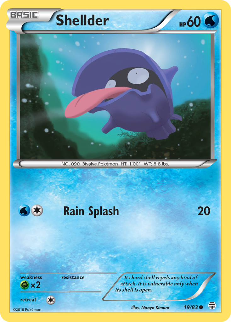 Shellder (19/83) [XY: Generations] | Card Merchant Takapuna