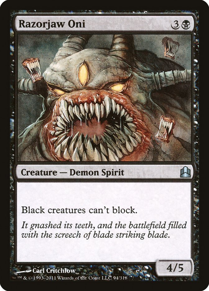 Razorjaw Oni [Commander 2011] | Card Merchant Takapuna
