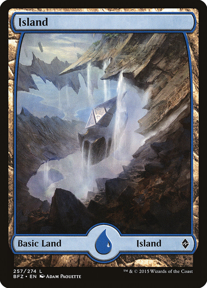 Island (257) (Full Art) [Battle for Zendikar] | Card Merchant Takapuna