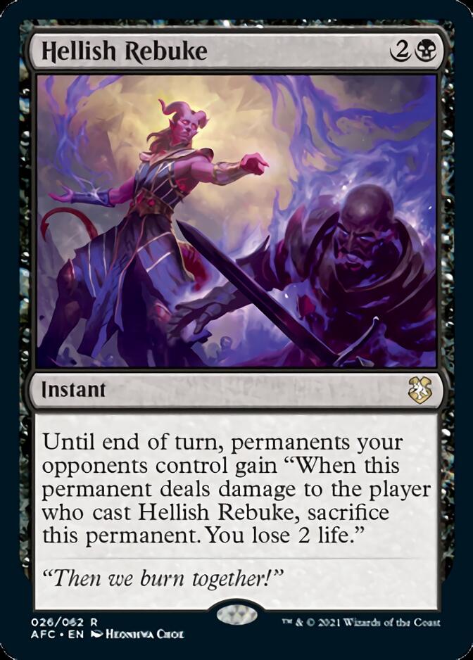 Hellish Rebuke [Dungeons & Dragons: Adventures in the Forgotten Realms Commander] | Card Merchant Takapuna