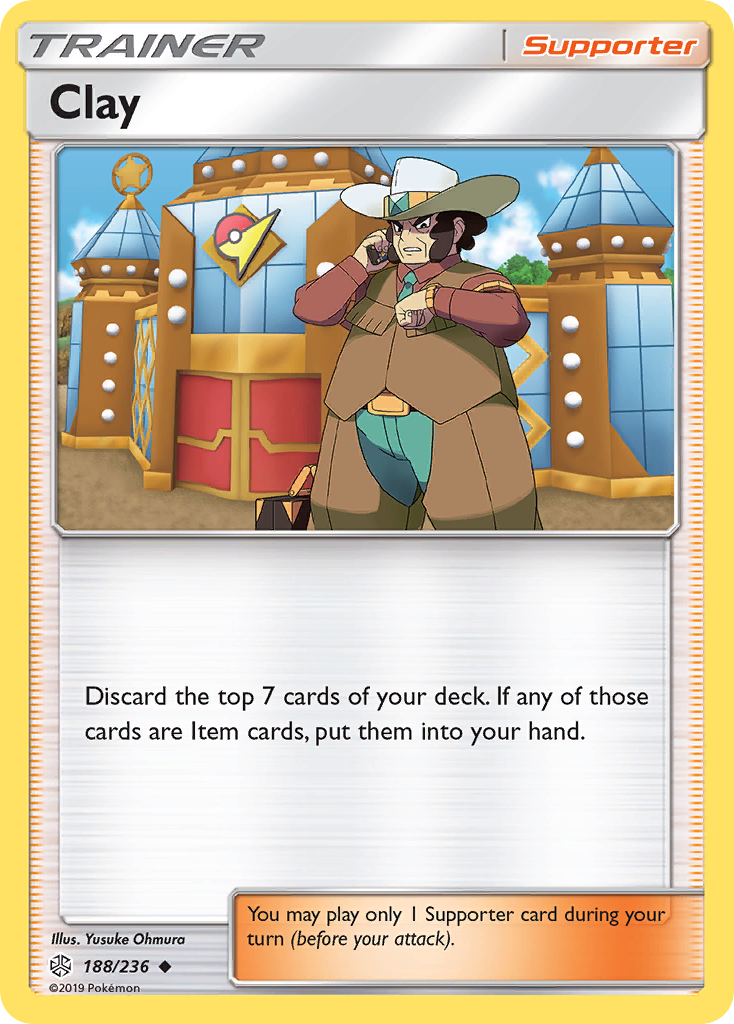 Clay (188/236) [Sun & Moon: Cosmic Eclipse] | Card Merchant Takapuna