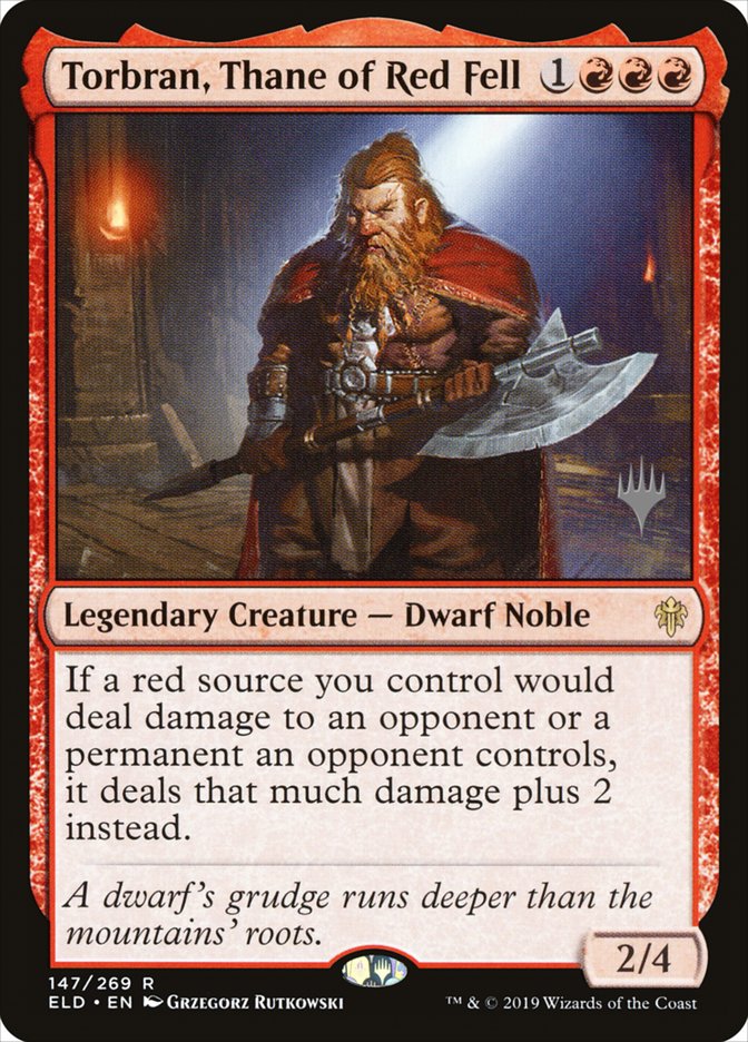 Torbran, Thane of Red Fell (Promo Pack) [Throne of Eldraine Promos] | Card Merchant Takapuna