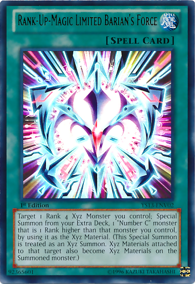 Rank-Up-Magic Limited Barian's Force [YS13-ENV02] Ultra Rare | Card Merchant Takapuna