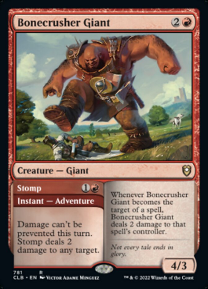 Bonecrusher Giant // Stomp [Commander Legends: Battle for Baldur's Gate] | Card Merchant Takapuna