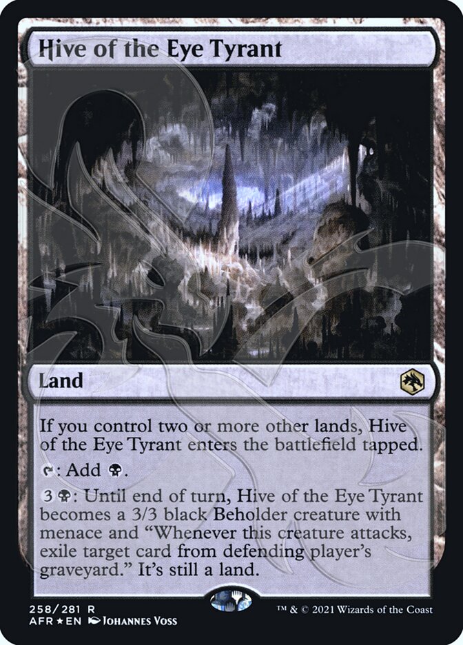 Hive of the Eye Tyrant (Ampersand Promo) [Dungeons & Dragons: Adventures in the Forgotten Realms Promos] | Card Merchant Takapuna