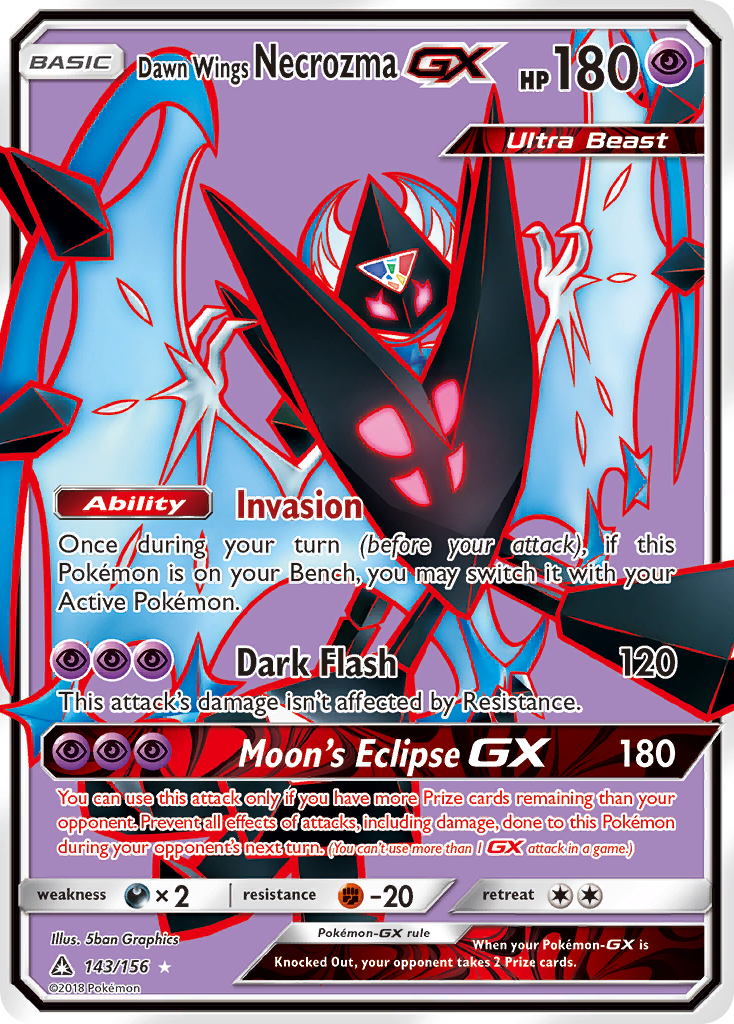 Dawn Wings Necrozma GX (143/156) [Sun & Moon: Ultra Prism] | Card Merchant Takapuna