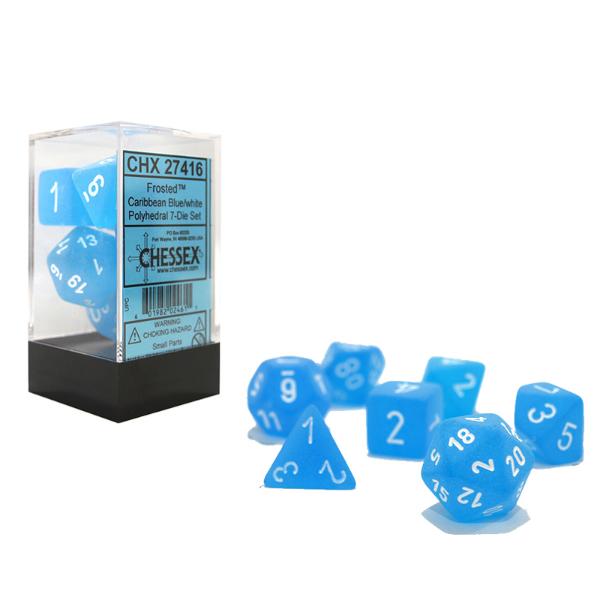 Chessex 7-Die Set - Frosted | Card Merchant Takapuna