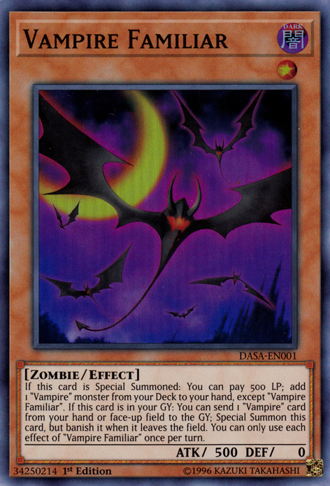 Vampire Familiar [DASA-EN001] Super Rare | Card Merchant Takapuna