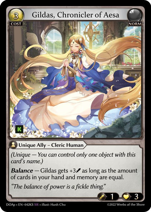Gildas, Chronicler of Aesa (042KS) [Dawn of Ashes: Prelude] | Card Merchant Takapuna