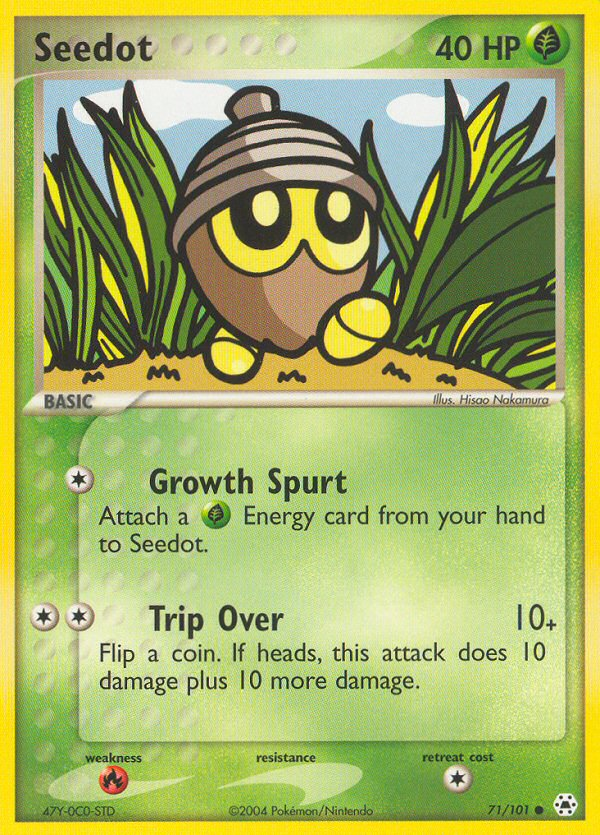 Seedot (71/101) [EX: Hidden Legends] | Card Merchant Takapuna