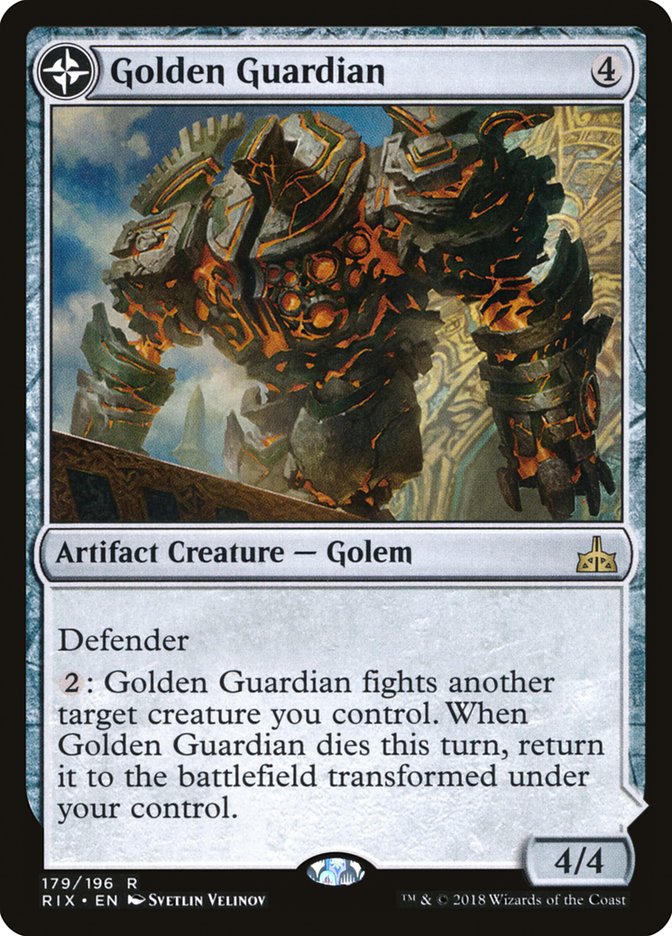 Golden Guardian // Gold-Forge Garrison [Rivals of Ixalan] | Card Merchant Takapuna