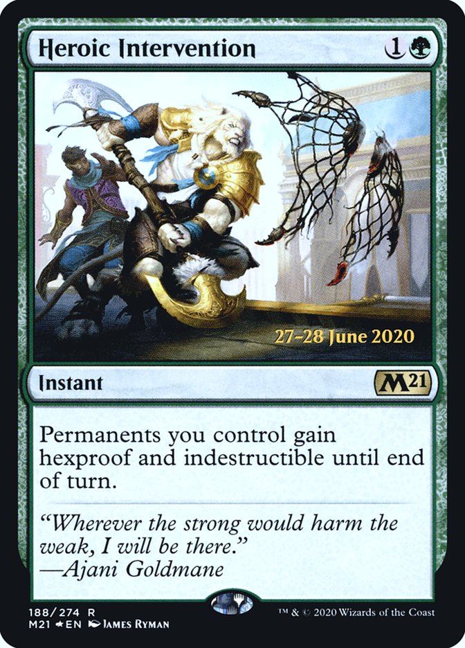 Heroic Intervention [Core Set 2021 Prerelease Promos] | Card Merchant Takapuna