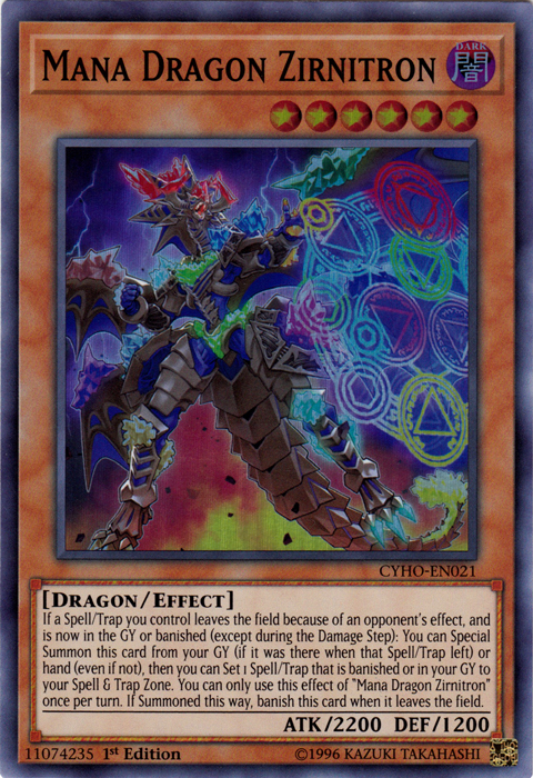 Mana Dragon Zirnitron [CYHO-EN021] Super Rare | Card Merchant Takapuna