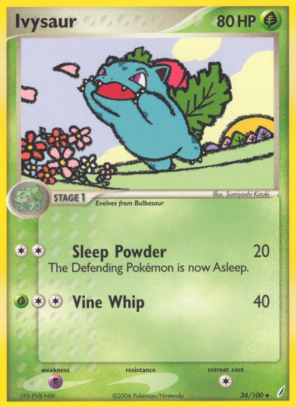 Ivysaur (34/100) [EX: Crystal Guardians] | Card Merchant Takapuna