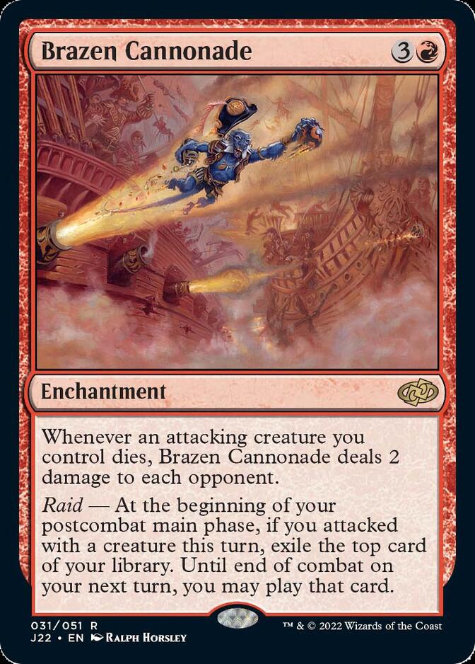 Brazen Cannonade [Jumpstart 2022] | Card Merchant Takapuna
