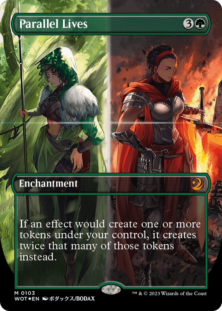 Parallel Lives (Anime Borderless) (Confetti Foil) [Wilds of Eldraine: Enchanting Tales] | Card Merchant Takapuna