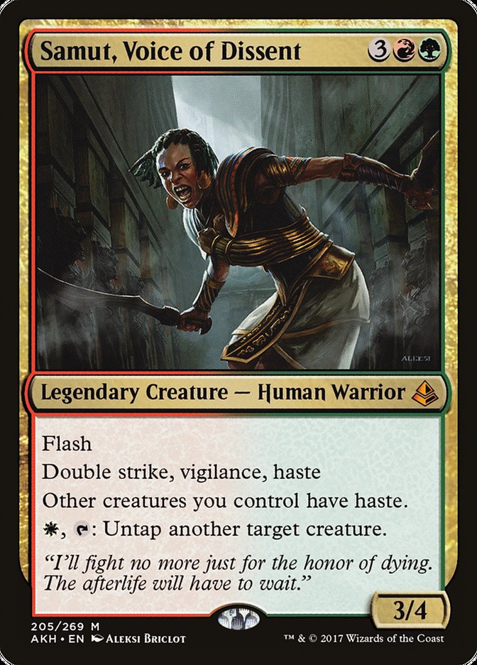 Samut, Voice of Dissent [Amonkhet] | Card Merchant Takapuna