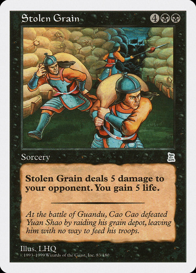 Stolen Grain [Portal Three Kingdoms] | Card Merchant Takapuna