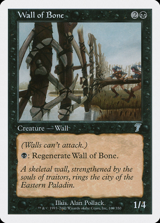 Wall of Bone [Seventh Edition] | Card Merchant Takapuna