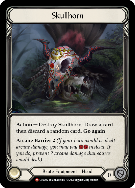 Skullhorn [CRU006] (Crucible of War)  1st Edition Normal | Card Merchant Takapuna