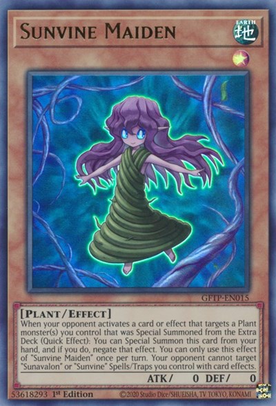 Sunvine Maiden [GFTP-EN015] Ultra Rare | Card Merchant Takapuna