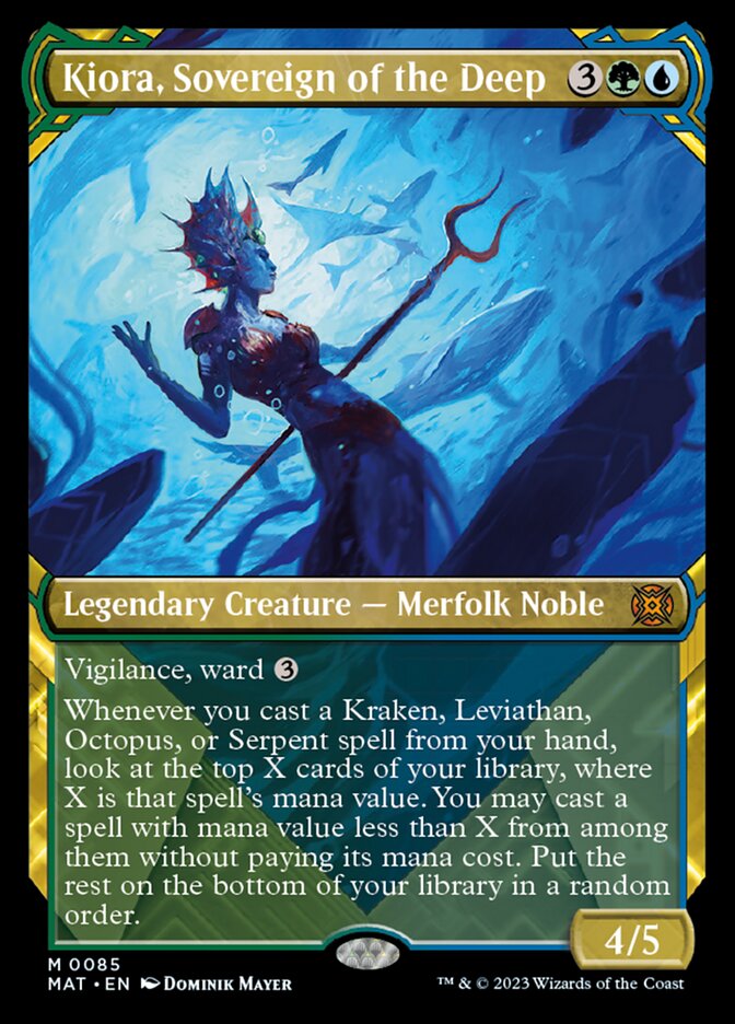 Kiora, Sovereign of the Deep (Showcase) [March of the Machine: The Aftermath] | Card Merchant Takapuna