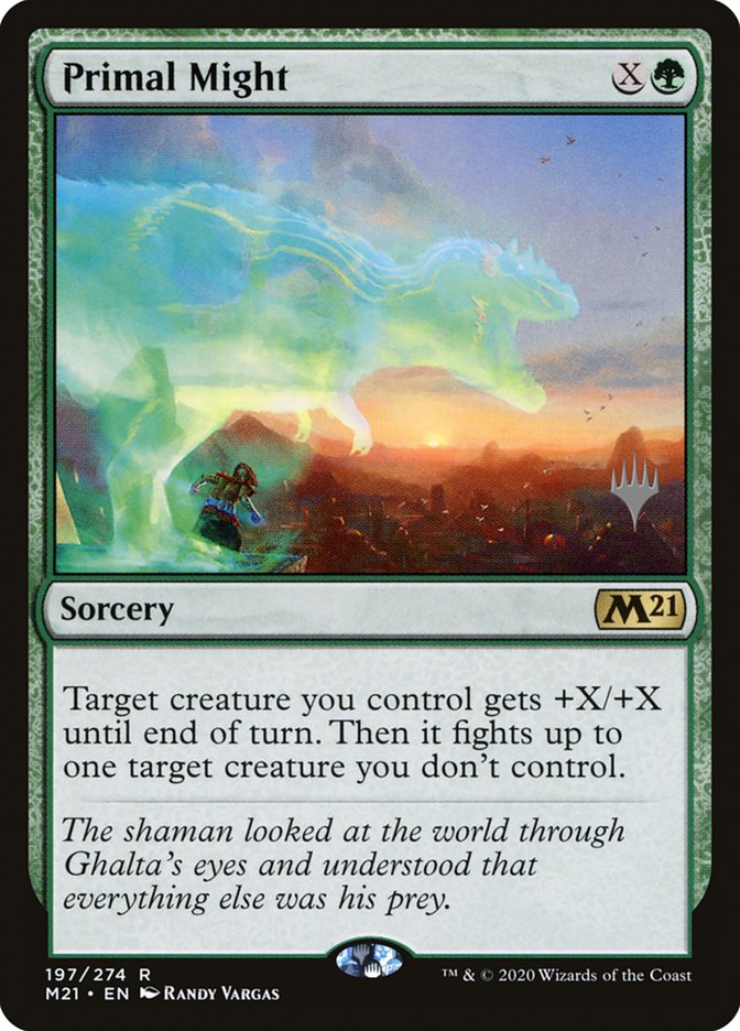 Primal Might (Promo Pack) [Core Set 2021 Promos] | Card Merchant Takapuna