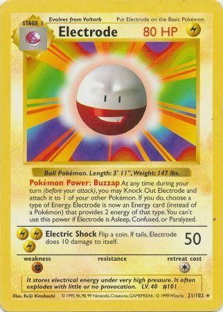 Electrode (21/102) [Base Set Shadowless Unlimited] | Card Merchant Takapuna
