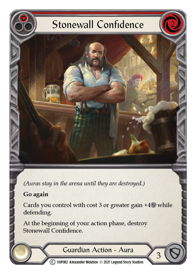 Stonewall Confidence (Red) [1HP082] (History Pack 1) | Card Merchant Takapuna