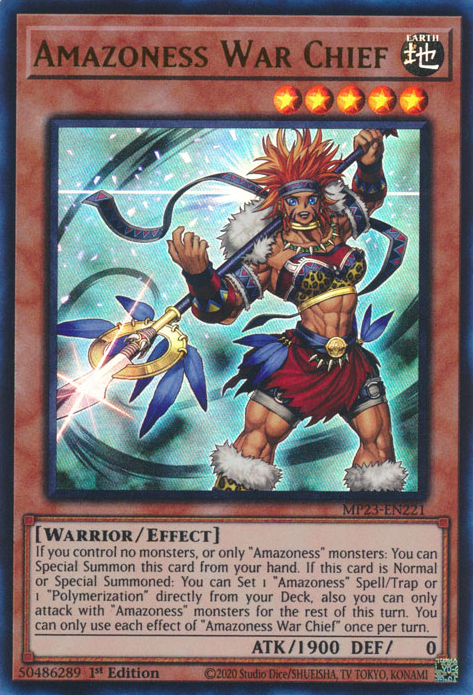 Amazoness War Chief [MP23-EN221] Ultra Rare | Card Merchant Takapuna