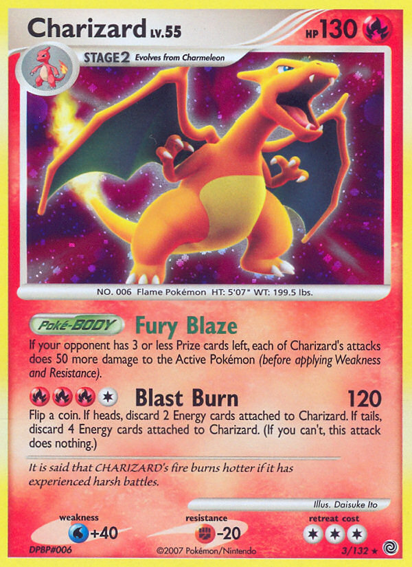 Charizard (3/132) [Diamond & Pearl: Secret Wonders] | Card Merchant Takapuna