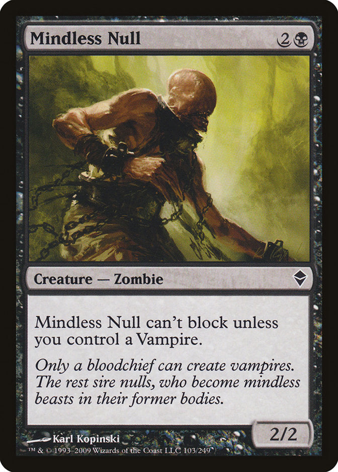 Mindless Null [Zendikar] | Card Merchant Takapuna