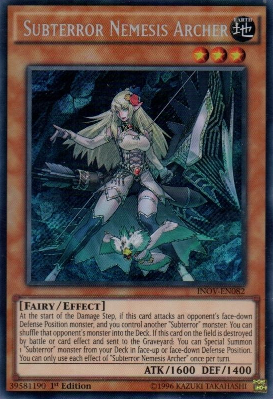 Subterror Nemesis Archer [INOV-EN082] Secret Rare | Card Merchant Takapuna