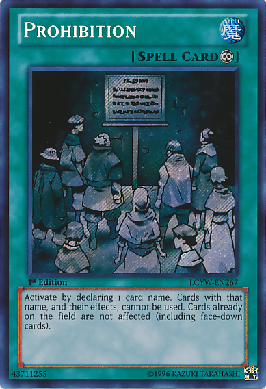 Prohibition [LCYW-EN267] Secret Rare | Card Merchant Takapuna