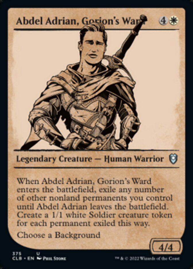 Abdel Adrian, Gorion's Ward (Showcase) [Commander Legends: Battle for Baldur's Gate] | Card Merchant Takapuna