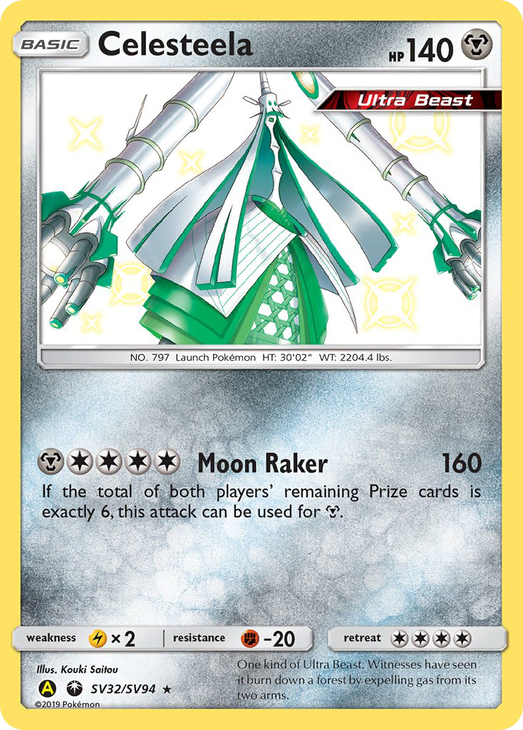 Celesteela (SV32/SV94) [Sun & Moon: Hidden Fates - Shiny Vault] | Card Merchant Takapuna