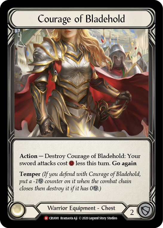 Courage of Bladehold [CRU081] (Crucible of War)  1st Edition Normal | Card Merchant Takapuna