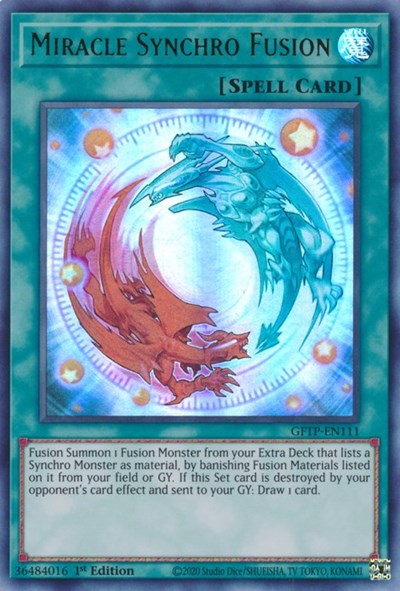 Miracle Synchro Fusion [GFTP-EN111] Ultra Rare | Card Merchant Takapuna