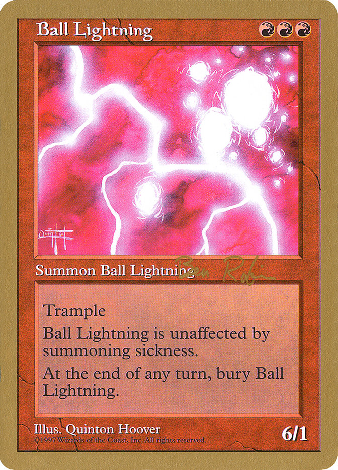 Ball Lightning (Ben Rubin) [World Championship Decks 1998] | Card Merchant Takapuna