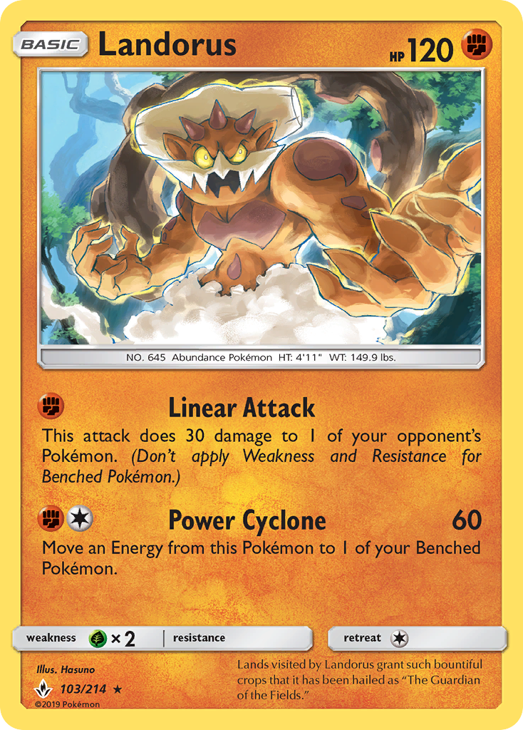 Landorus (103/214) [Sun & Moon: Unbroken Bonds] | Card Merchant Takapuna