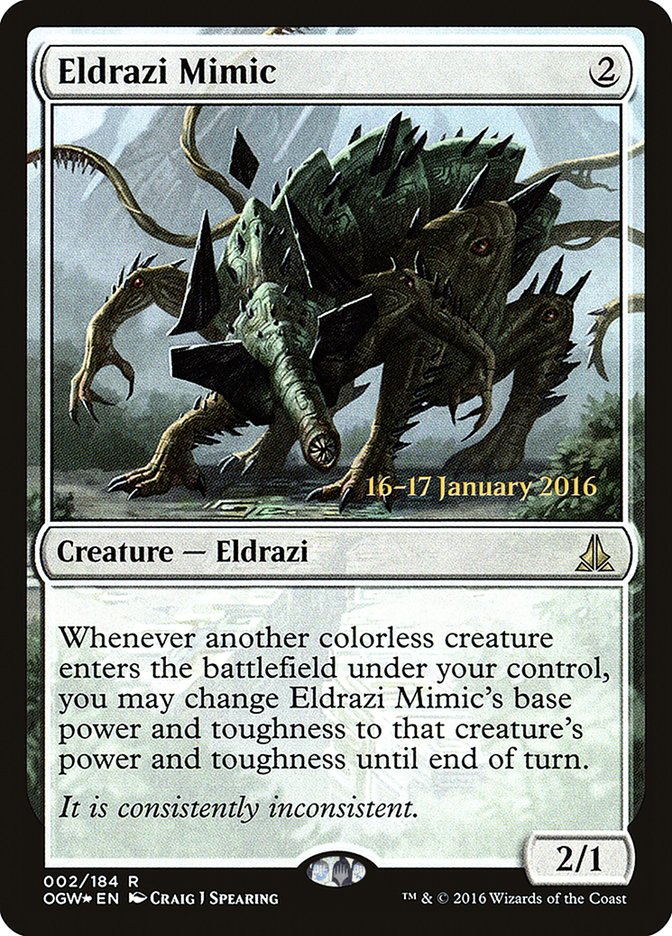 Eldrazi Mimic [Oath of the Gatewatch Prerelease Promos] | Card Merchant Takapuna