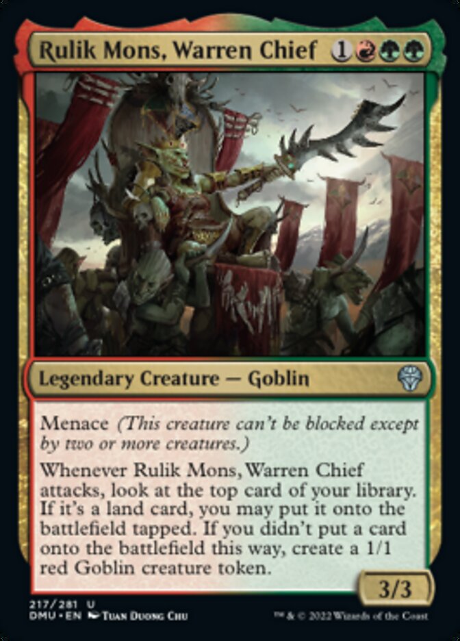 Rulik Mons, Warren Chief [Dominaria United] | Card Merchant Takapuna