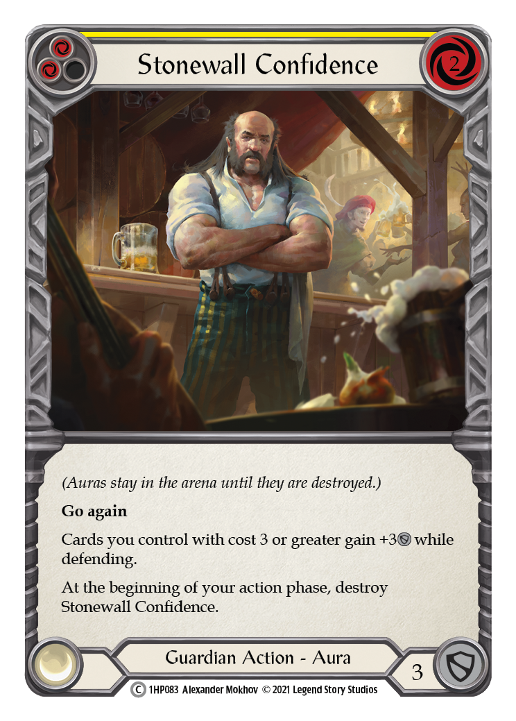 Stonewall Confidence (Yellow) [1HP083] (History Pack 1) | Card Merchant Takapuna