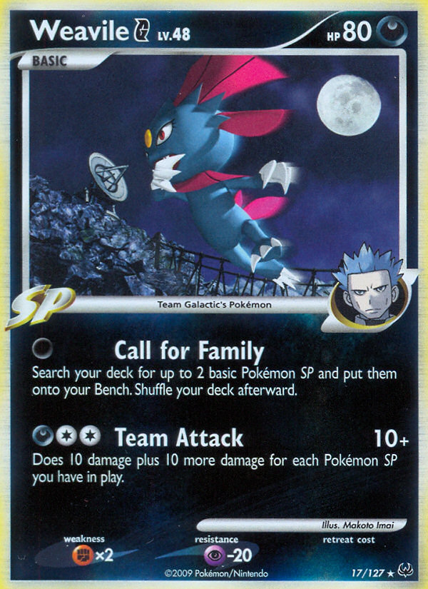 Weavile G (17/127) [Platinum: Base Set] | Card Merchant Takapuna