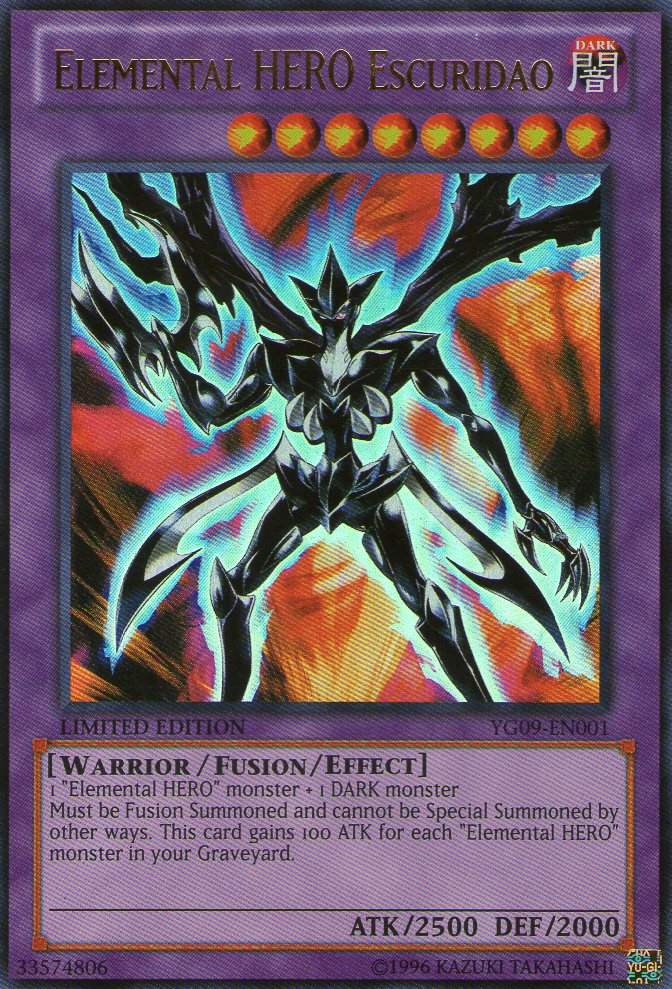 Elemental HERO Escuridao [YG09-EN001] Ultra Rare | Card Merchant Takapuna