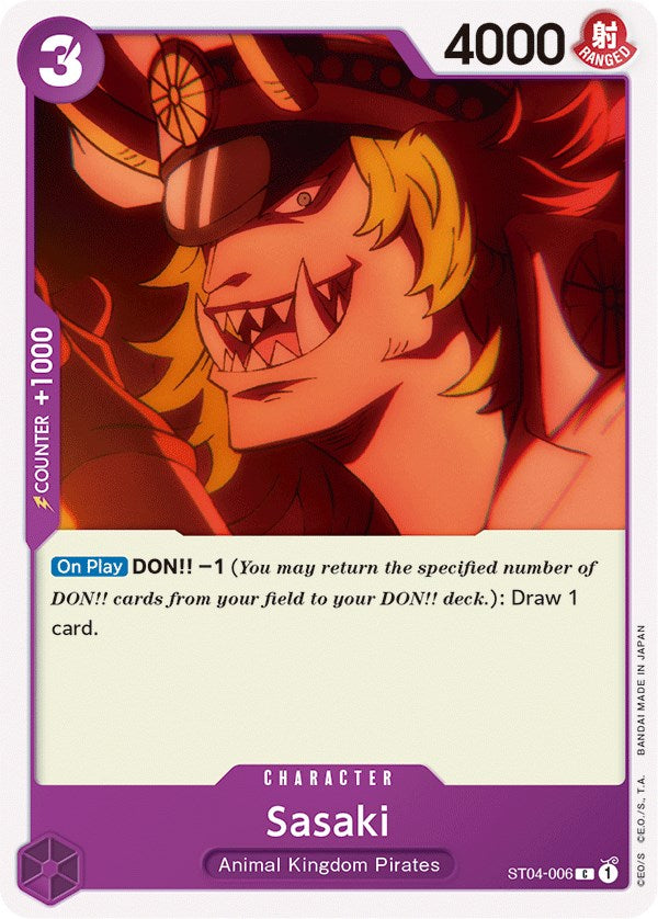 Sasaki [Starter Deck: Animal Kingdom Pirates] | Card Merchant Takapuna