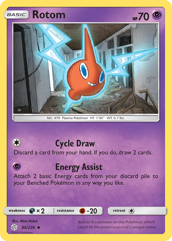 Rotom (86/236) [Sun & Moon: Cosmic Eclipse] | Card Merchant Takapuna